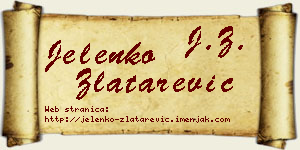 Jelenko Zlatarević vizit kartica